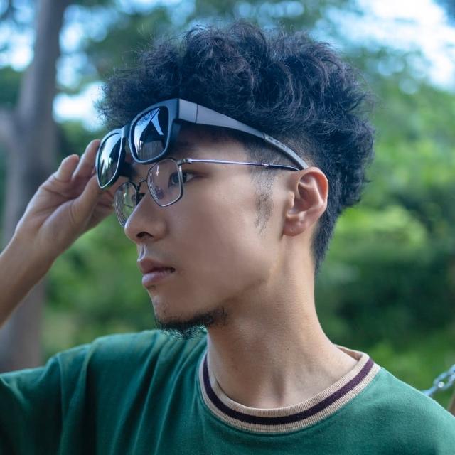 【谷嘎】近視族用防滑套鏡 外掛式太陽眼鏡 偏光墨鏡 防滑 套鏡 抗UV 偏光 墨鏡 釣魚 開車 騎車 