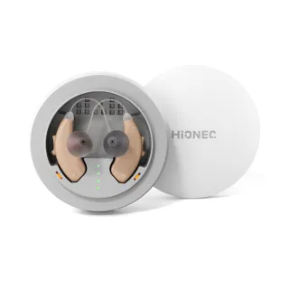 【DTMcare 美國天籟】充電式RIC耳掛型降噪輔聽器 Hionec Fresh 雙耳(輕度至中度聽損適用 充電式設計)