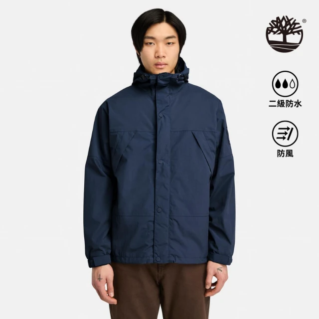 Timberland 男款深寶石藍Winnick防潑水外套(A68XF433)