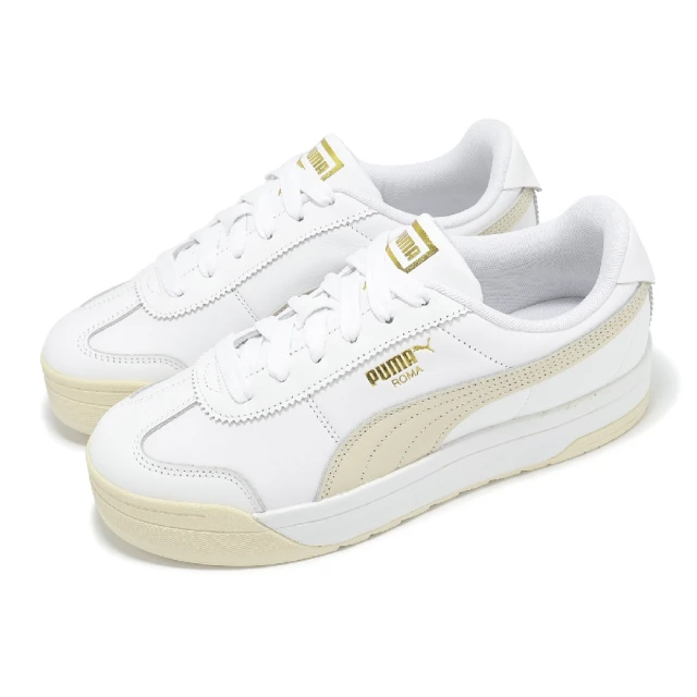 PUMA 休閒鞋 Roma Feminine Wns 女鞋 白 米白 椰奶色 復古 小白鞋(398609-03)