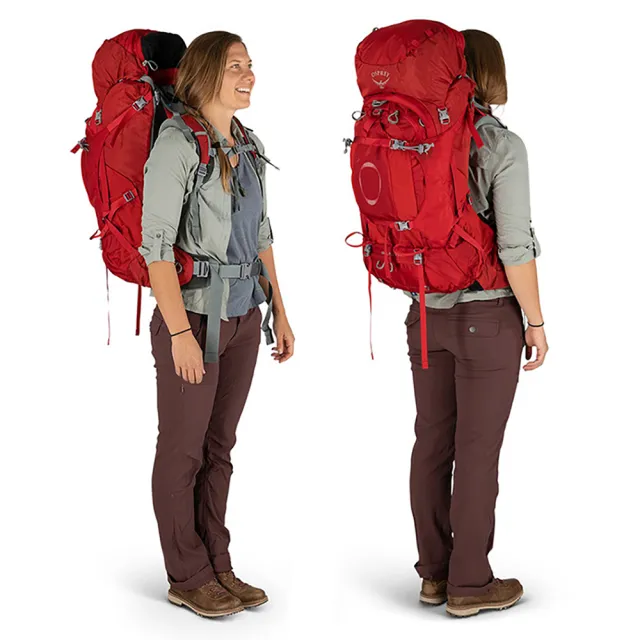 【Osprey】雙11 Ariel Plus 60 登山背包 女款 黑色(健行背包  徙步旅行 登山後背包)