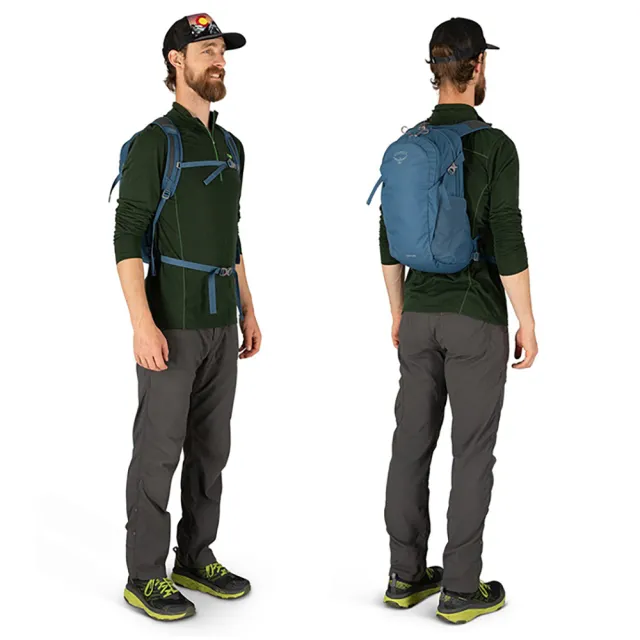 【Osprey】雙11 Daylite 13 輕便多功能背包 冒險綠/綠(日常背包 旅行背包 休閒後背包 運動背包)