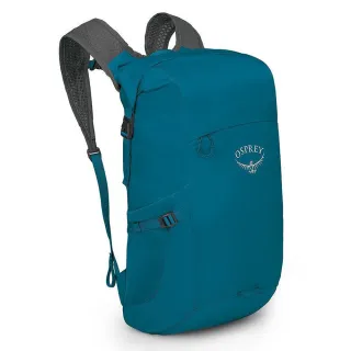 【Osprey】Ultralight Dry Stuff Pack 輕量防潑水背包 海濱藍(防水包 攻頂包 運動背包 旅 