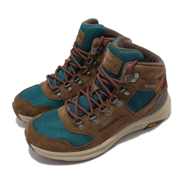 MERRELL Ontario 85 Mesh WP 女鞋 中筒 防水 支撐 穩定避震 耐磨 黃金大底 棕綠(ML500128)