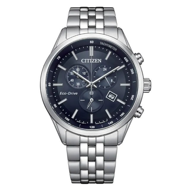 【CITIZEN 星辰】GENTS 亞洲限定 光動能 碼錶計時 男錶 父親節 送禮 禮物推薦(AT2570-56L)