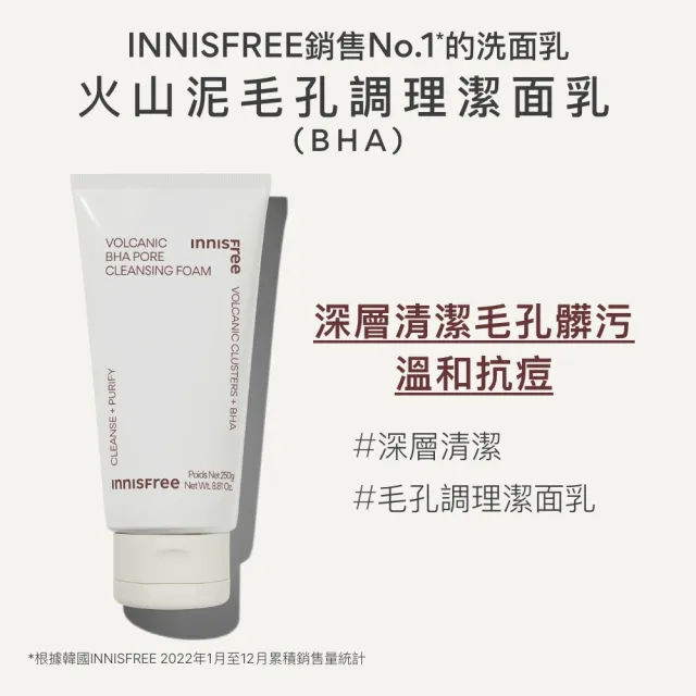 【INNISFREE】火山泥毛孔調理潔面乳 250g(加大版)