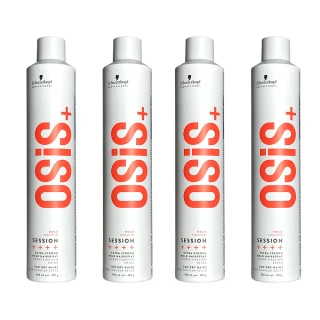 【Schwarzkopf 施華蔻】4入-OSIS+黑炫風/黑旋風3號定型霧500ml(航空版)