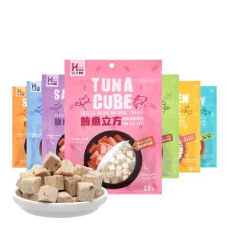 【Hyperr 超躍】立方凍乾零食 全口味-三入組(寵物零食/貓零食/原肉零食/冷凍乾燥)