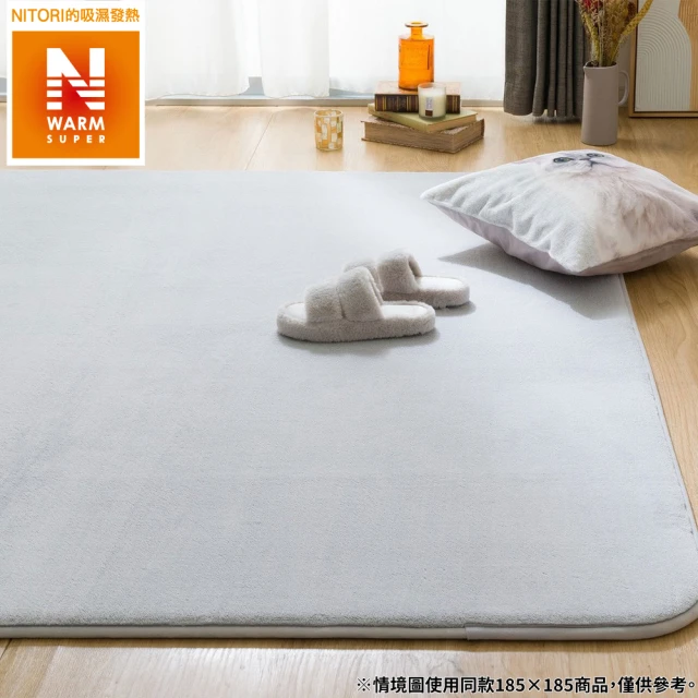 NITORI 宜得利家居 超吸濕發熱 地毯 N WARM S