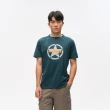 【JEEP】男裝 品牌LOGO酷炫印刷純棉短袖T恤(藍色)
