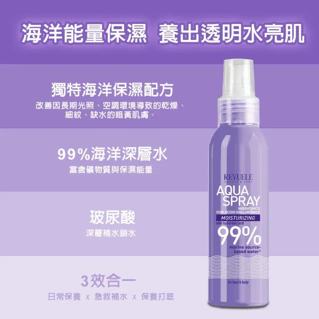 即期品【REVUELE 瑞膚露】化妝水保濕噴霧 200ml*2入組 臉/身體適用(兩款任選)