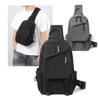 【Janyo】情人節禮物 時尚男士機能斜跨包 輕便斜背包 戶外休閒胸包 手提包 牛津布單肩包 交換禮物