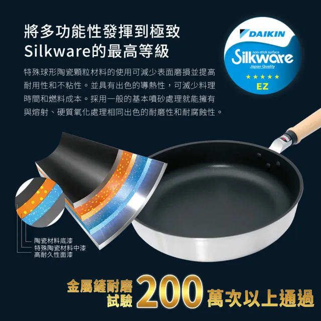 【hokua 北陸鍋具】日本製Mystar輕量級不沾黑金鋼平底鍋26cm(可用金屬鍋鏟)