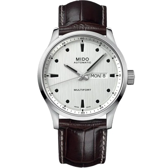 【MIDO 美度】官方授權 Multifort M 先鋒系列 80小時動力儲存機械錶-42mm 99狂買節(M0384301603100)