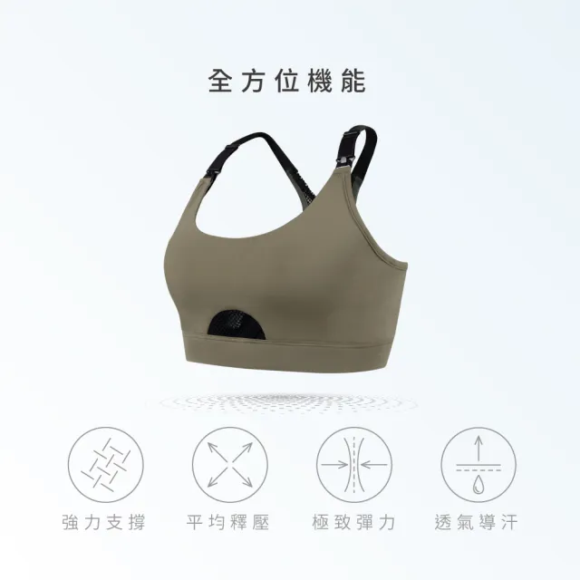 【Gennies 奇妮】3件組*哺乳內衣 FITNESS穩定無鋼圈內衣 運動內衣(共3色)