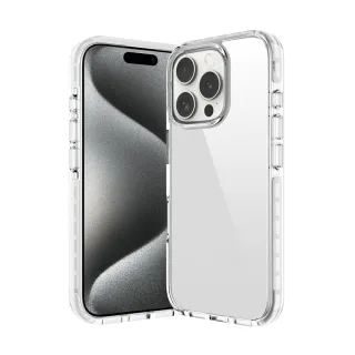 【VOYAGE】iPhone 16/16Plus/16Pro/16ProMax 超軍規防摔保護殼Pure Clear 純淨(環保塑料 兩年抗黃保證)