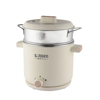 【SONGEN 松井】日系美廚蒸煮兩用美食料理鍋/蒸煮鍋/電火鍋/電蒸鍋(SG-D726)