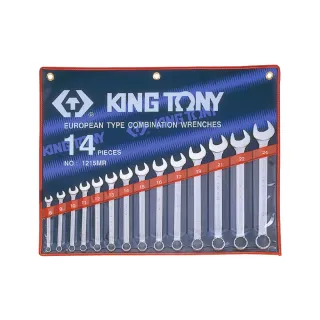 【KING TONY 金統立】專業級工具 14件式 複合扳手組 梅開扳手 8~24mm(KT1215MR)