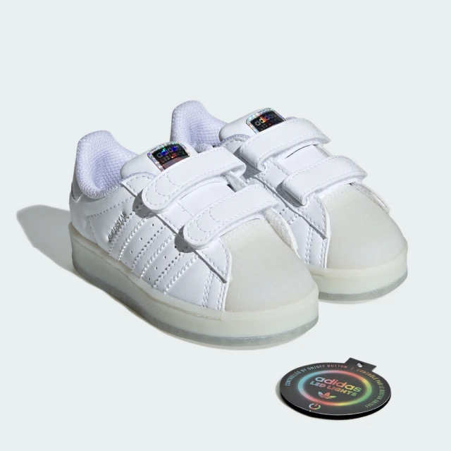 adidas 愛迪達 SUPERSTAR LED 運動休閒鞋 貝殼鞋 休閒鞋 發光燈鞋 嬰幼童鞋 - Originals IH8007