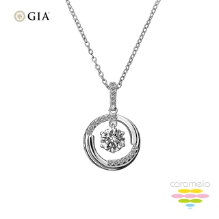【彩糖鑽工坊】GIA 鑽石 1克拉 F成色 K金 鑽石項鍊 天然鑽石(頂級北極光車工+3EX+八心八箭)