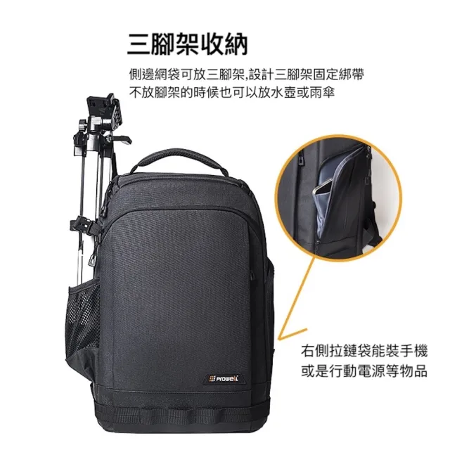 【Prowell】雙11 一機多鏡/兩機多鏡相機後背包攝影包無人機包 內部可拆大容量後背包WIN-23162