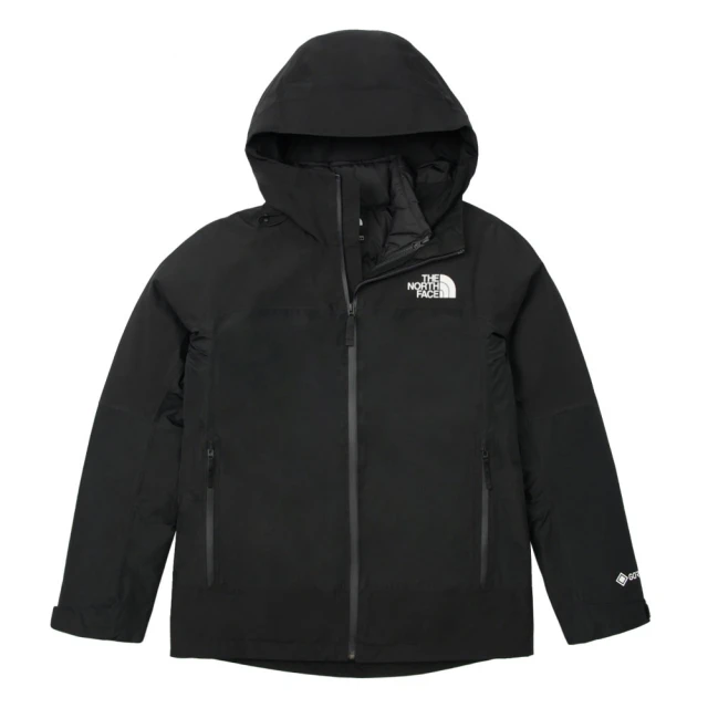 The North Face 北臉 外套 女款 運動連帽外套 防潑水 防風 三合一 W MOUNTAIN LIGHT 黑 NF0A83RU4H0