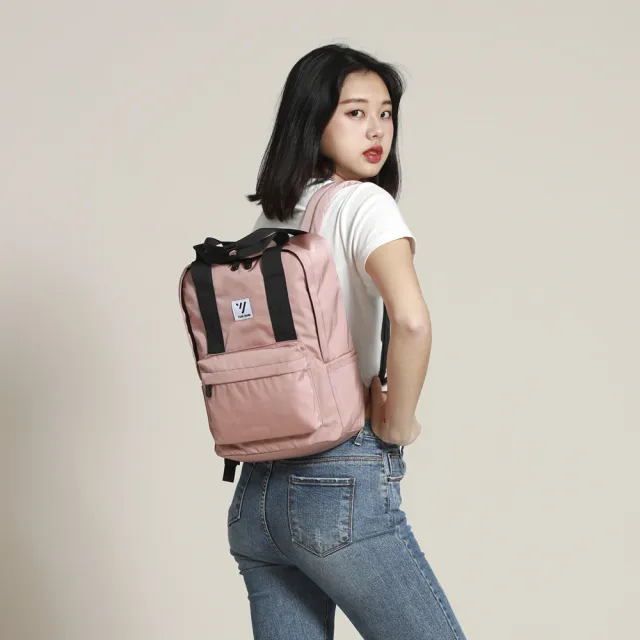 【YUN JOIN】Twill 簡約休閒後背包(防水包 防潑水 輕量 後背包 書包 少女 馬卡龍色)