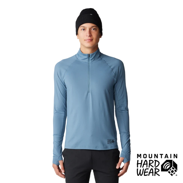 Mountain Hardwear Butter Up™ Half Zip 奶油感防曬半拉鍊長袖排汗衣 男款 深海藍 #2084661