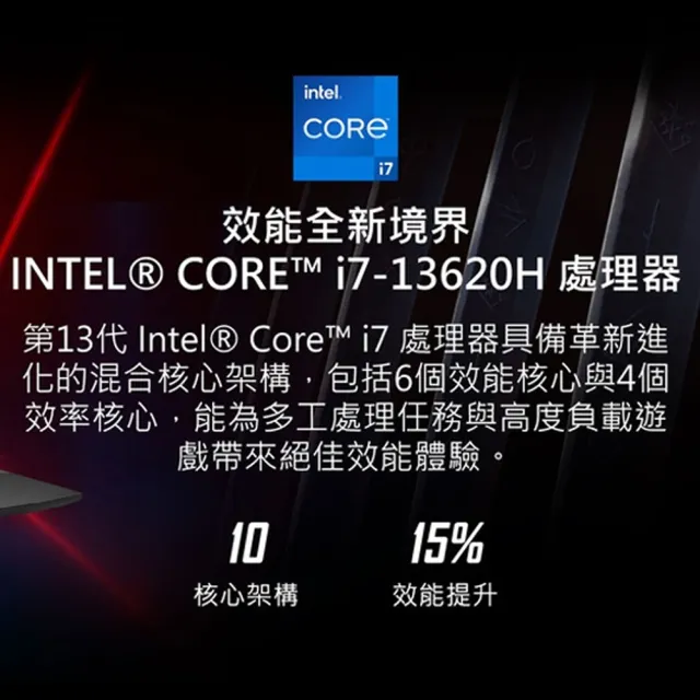 【MSI】17.3吋 i7 RTX4070-8G電競筆電(Katana 17/i7-13620H/16G/1TB SSD/W11/B13VGK-1257TW)黑神話悟空適用