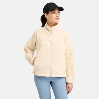 【Timberland】女款象牙色Polartec R抓絨保暖外套(A5ZF7EFL)