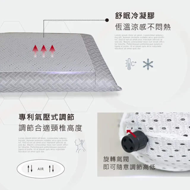 【JBLIN】超導體感石墨烯能量枕(石墨烯纖維)