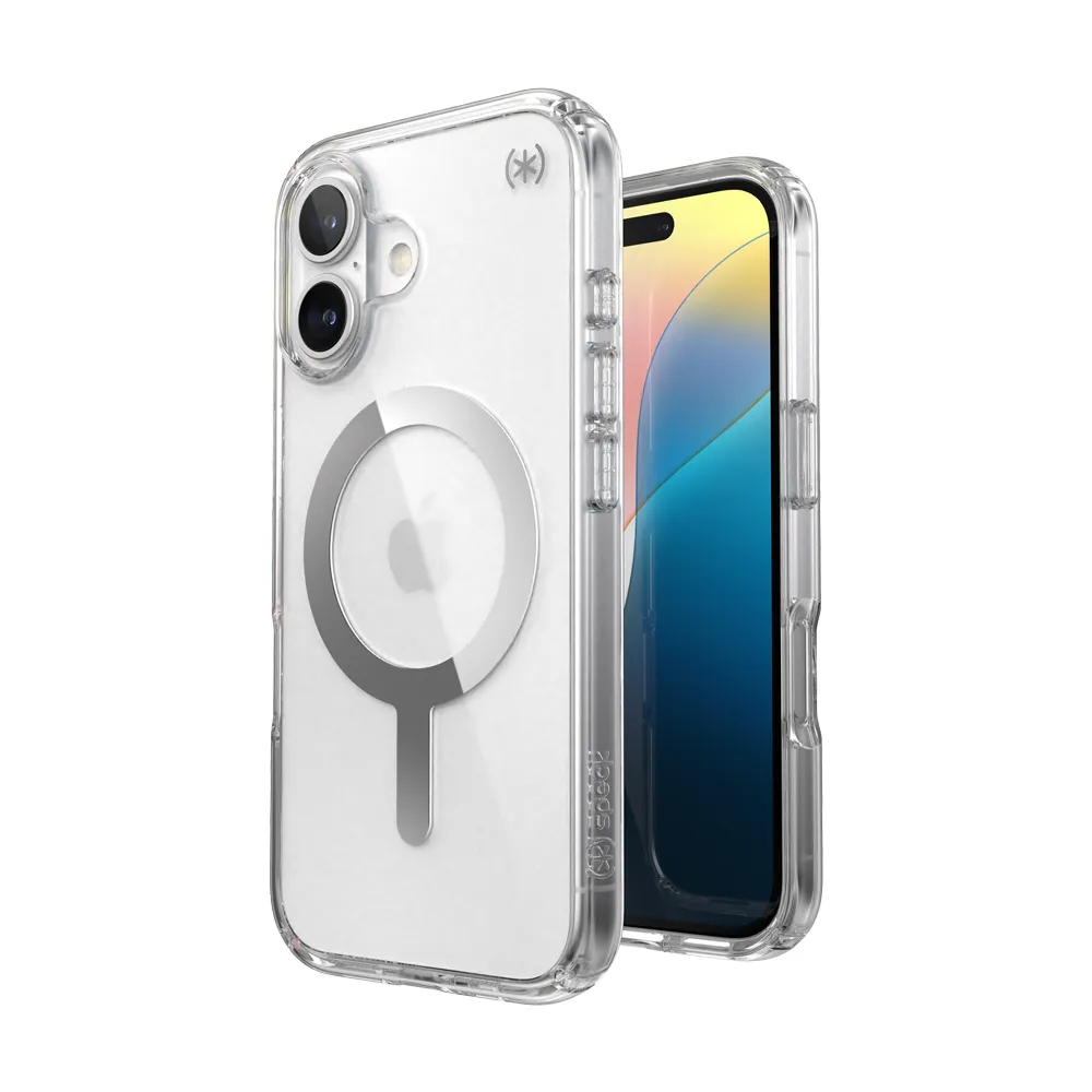 【Speck】iPhone 16 6.1吋 Presidio Perfect-Clear MagSafe磁吸透明防摔保護殼(iPhone 16 保護殼)
