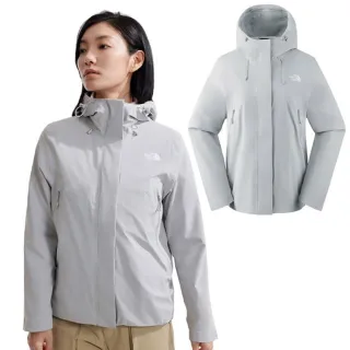 【The North Face】女 TWILIGHT 機能性WINDWALL防風防潑水保暖透氣連帽外套.休閒夾克(89Y2-A0M 星塵灰)