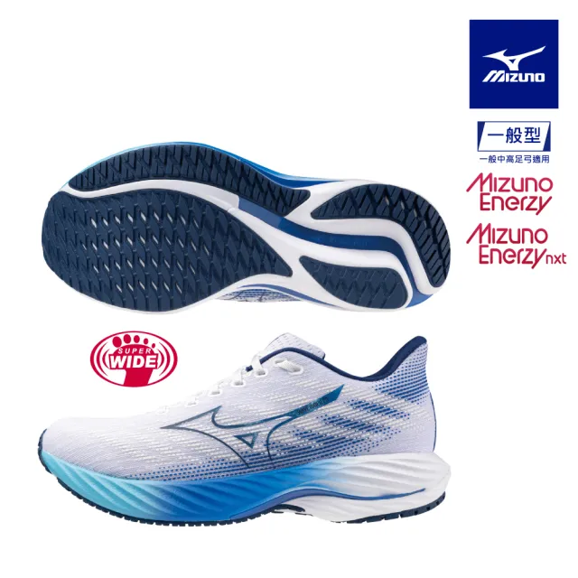 【MIZUNO 美津濃】WAVE RIDER 28 男款慢跑鞋 J1GC240401 J1GC240402 J1GC240406 J1GC240308(慢跑鞋)