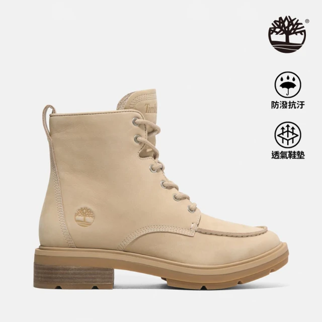 Timberland 女款淺米色中筒休閒靴(A2AJBEN7)