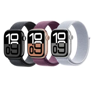 【Apple】Apple Watch S10 GPS 42mm(鋁金屬錶殼搭配運動型錶環)