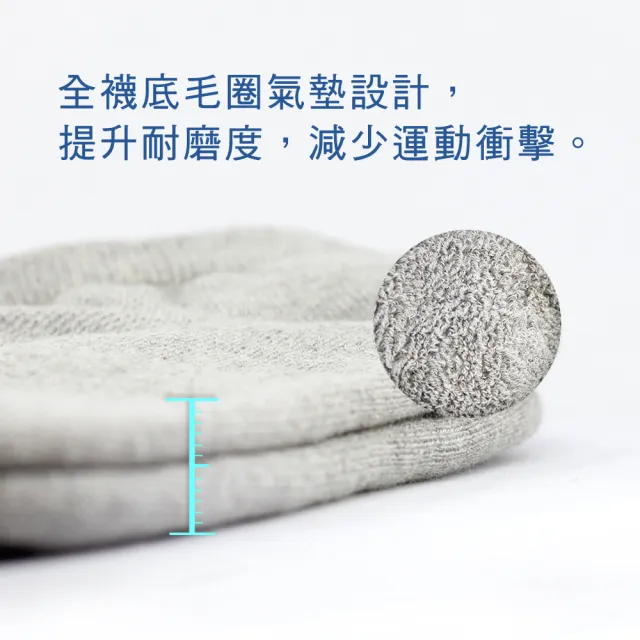 【PULO】9雙組 純棉氣墊透氣裸襪(男女襪/裸襪/毛巾底氣墊襪/運動襪/襪/襪子/隱形襪/防磨抗磨耐磨)