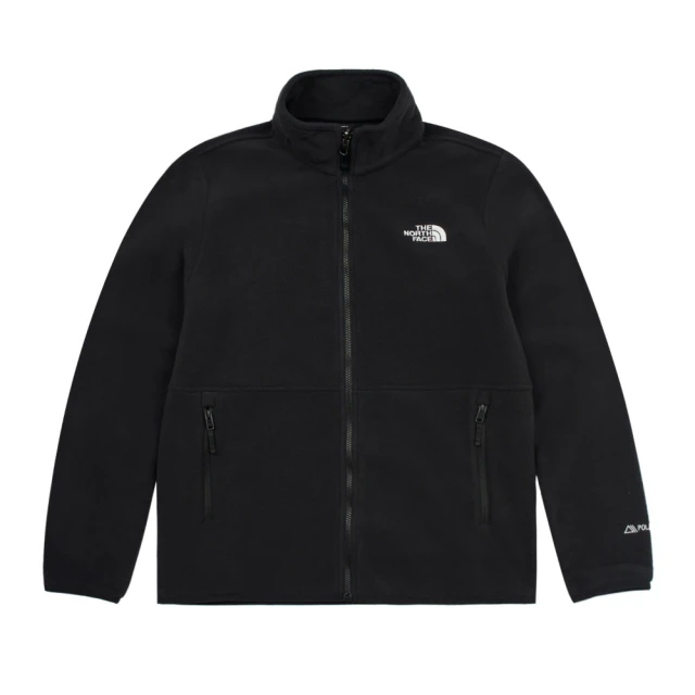 The North Face TNF 北臉 休閒 保暖立領抓絨外套 M ALPINEPOLARTEC200FZ JCT-AP 男 黑(NF0A83O94H0)