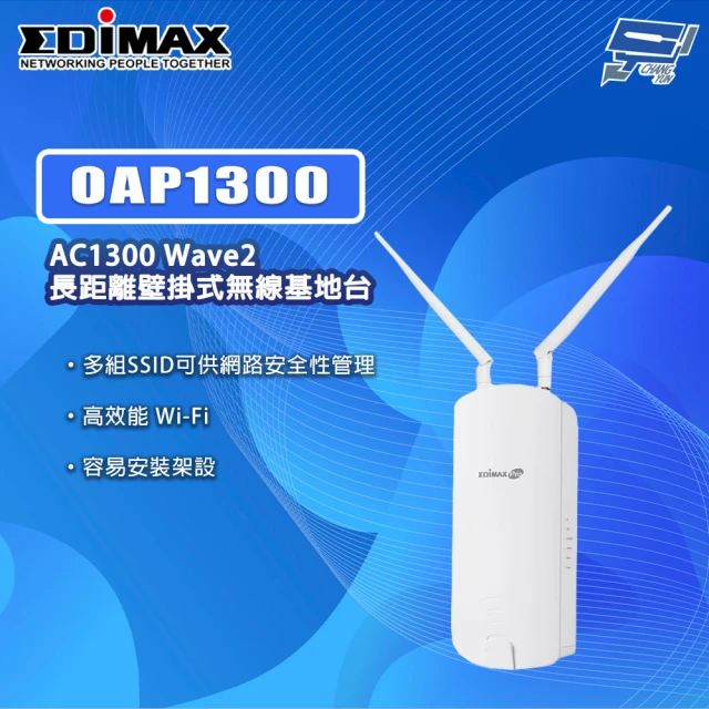 CHANG YUN 昌運 EDIMAX 訊舟 OAP1300 AC1300 Wave2長距離壁掛式無線基地台