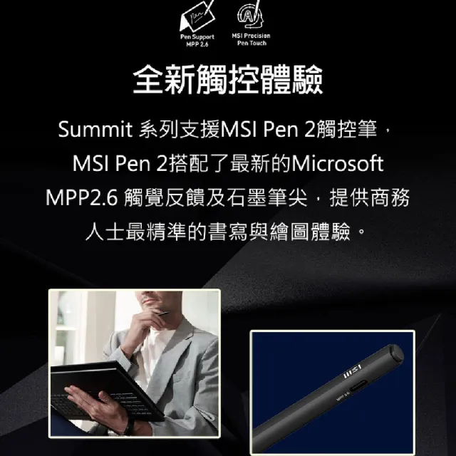 M365★【MSI 微星】13吋 Ultra7-155H 翻轉觸控EVO AI筆電(Summit E13 AI Evo/32G/1TB SSD/W11P/A1MTG-018TW