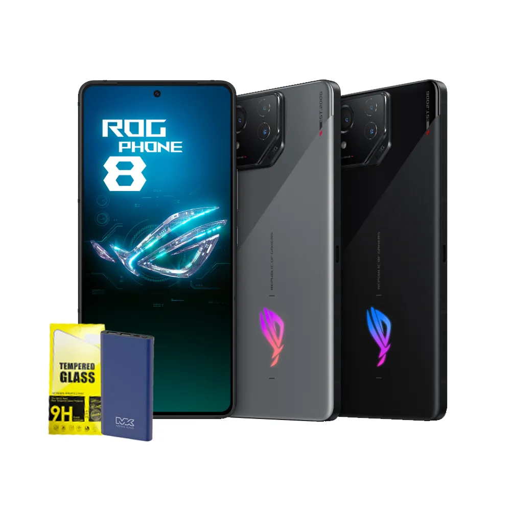 【ASUS 華碩】ROG Phone 8 5G 6.78吋(16G/512G/高通驍龍8 Gen3/5000萬鏡頭畫素/AI手機)