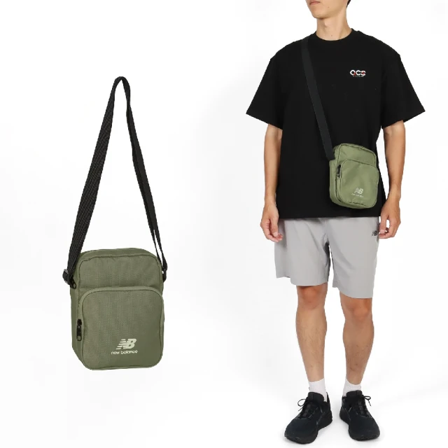 NEW BALANCE 小包 Sling Bag 肩背包 斜背包 側背包 男女款 綠 NB(LAB23124DEK)