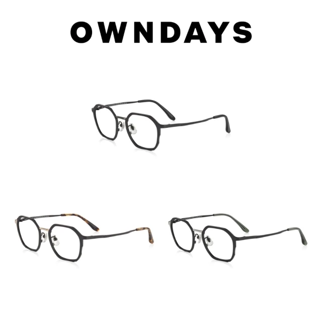 OWNDAYS 品牌10周年限定日本製多角形款鈦金屬鏡框(TWSP1003Z-4A)