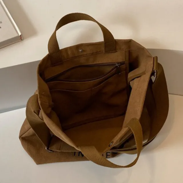 【KT DADA】帆布托特包 學生包包 斜背包 大容量 韓國包包 情侶包 書包 肩背包 托特包 帆布