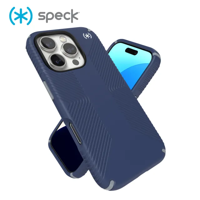 【Speck】iPhone 16 Pro 6.3吋 Presidio2 Grip MagSafe磁吸防手滑防摔殼(iPhone 16 保護殼)