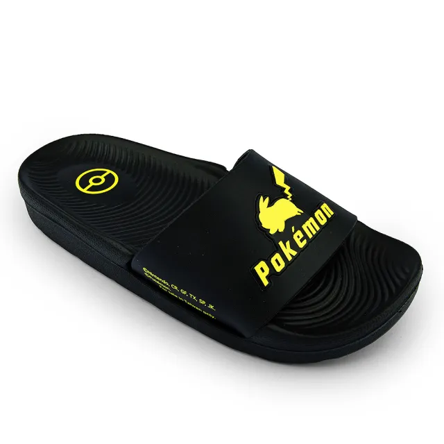 【童鞋城堡】童鞋 中大童 輕量拖鞋 寶可夢(PA1943-白/黑)