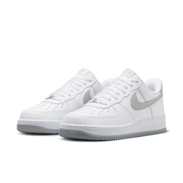 【NIKE 耐吉】AIR FORCE 1 07 男 休閒鞋 運動鞋 AF1 白灰(FJ4146100)