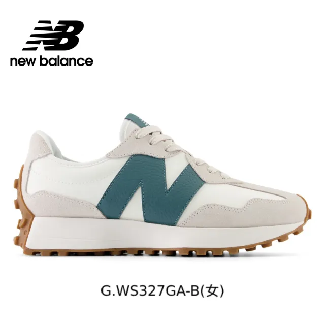 【NEW BALANCE】NB 復古鞋/運動鞋_女性_碳灰色_WS327PL-B_黑芝麻歐蕾(MOMO獨家販售)