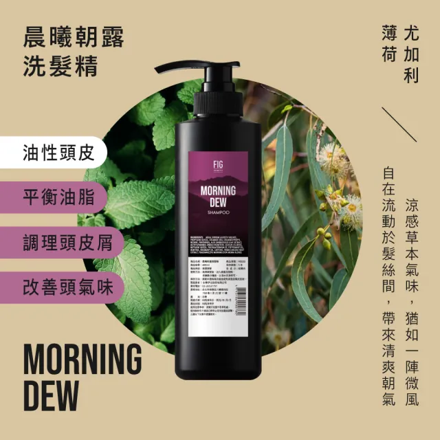 【伊聖詩】FIG 晨曦朝露/陽光普照/雨過天晴/生命之水修護洗髮精480ml