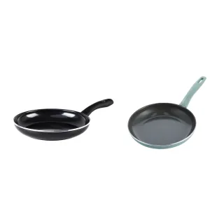 【GreenPan】GreenChef 專利鑽石不沾鍋 平煎雙鍋組(Diamond系列26cm+Prime系列24cm)